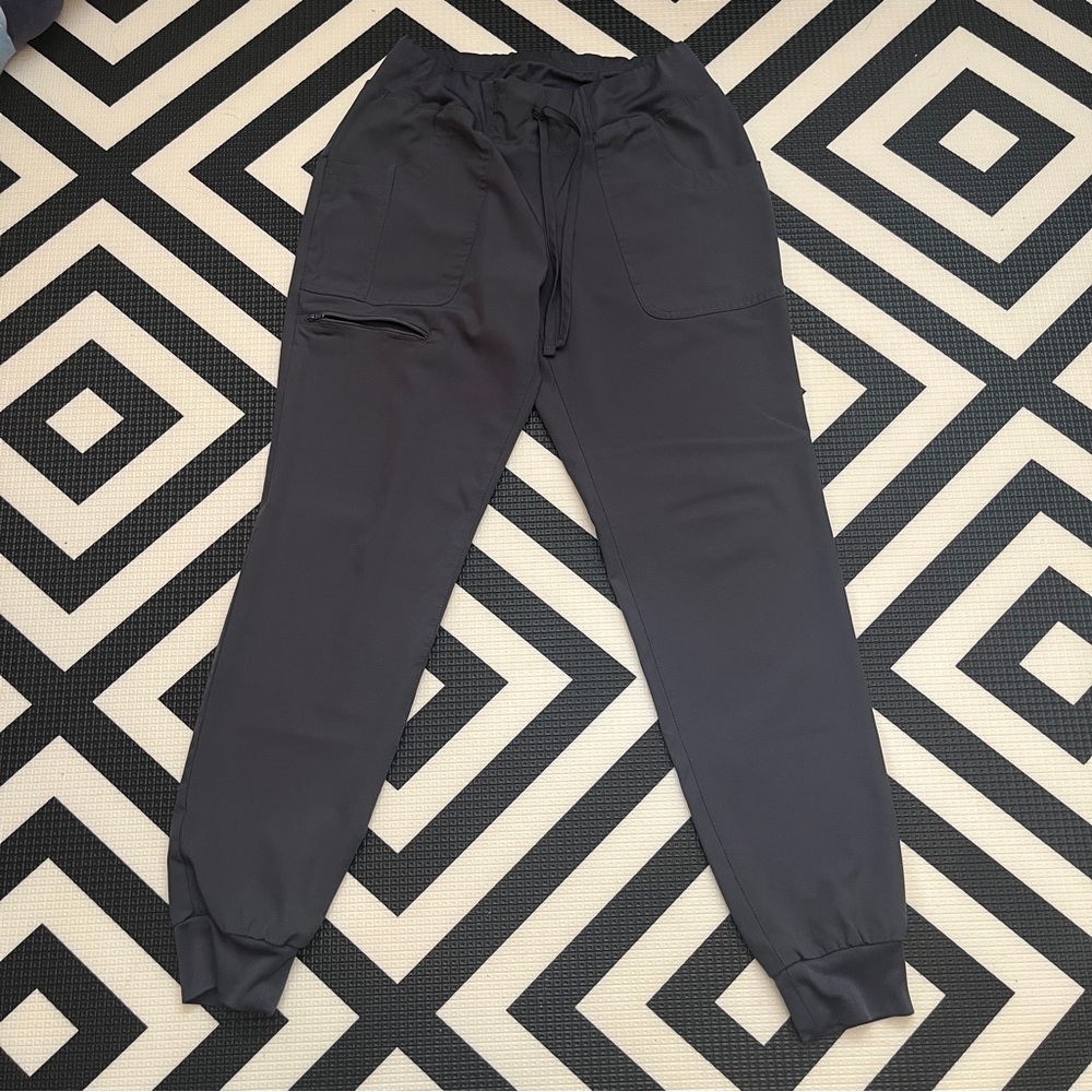 HeartSoul Pewter Jogger Scrub Bottoms sz S